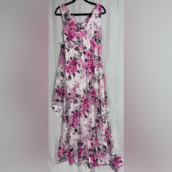 Alex Evenings Floral Maxi Dress Chiffon with Shawl Size 8 . NWOT - Picture 6 of 6